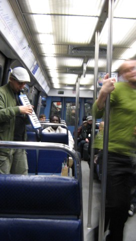 What air travel will never offer - buskers and drunken dancing